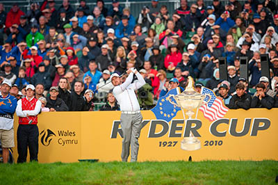 Ryder Cup golfer with fans in background Square 400